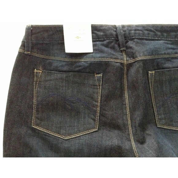 Cato Womens 'Blue Jeans 16 Contemporary Fit Low Rise Flare Dark Indigo NEW - Picture 3 of 4